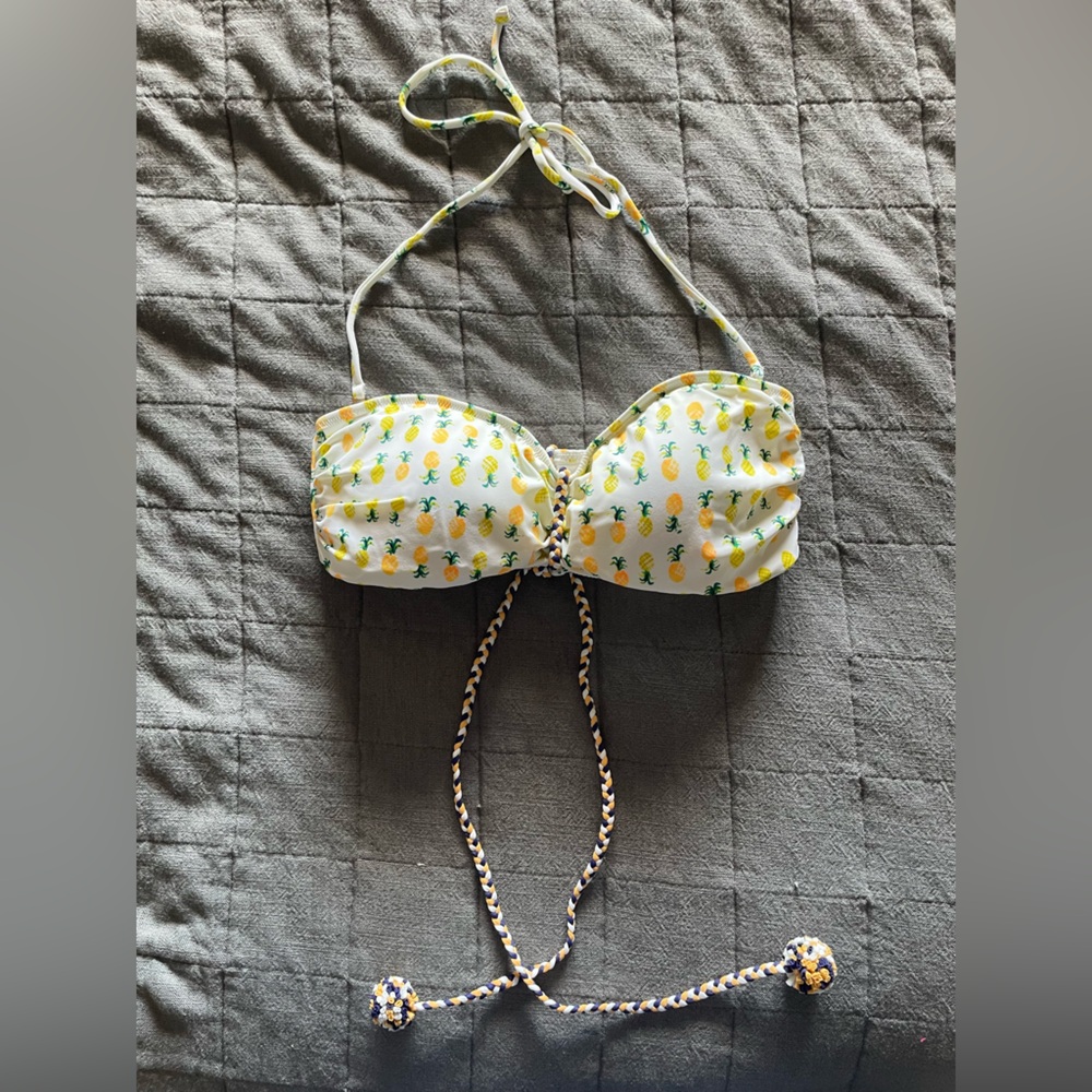 Victoria's Secret Pineapple Print Bikini Top
